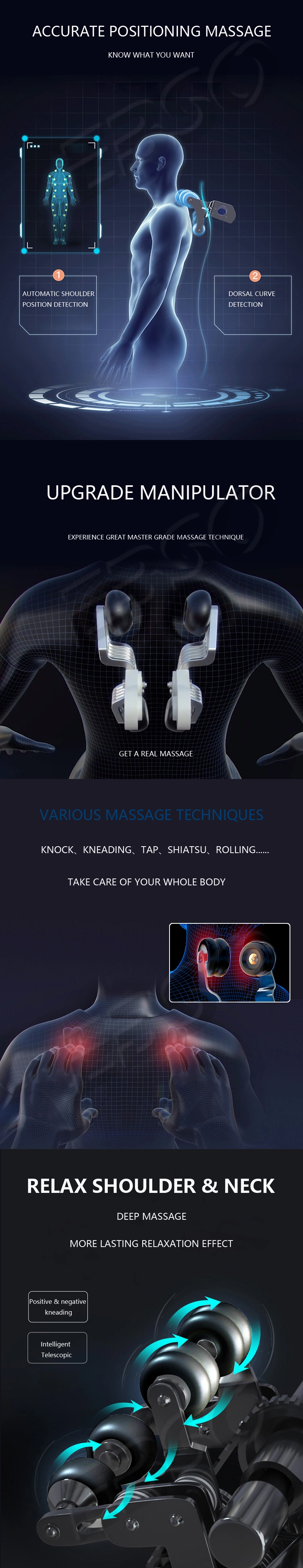 2021 High Technology Manufacturing Healthy 3D Luxury Massage Chair